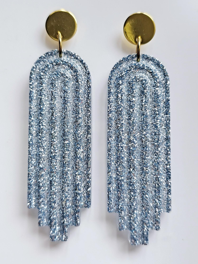 ARTY fines paillettes bleues ciel