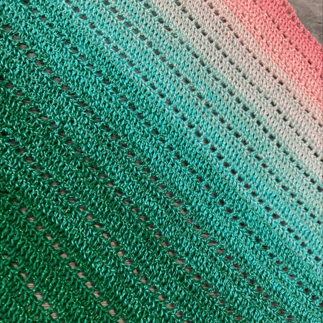 'Pink-sands' - Crochet Shawl/Wrap/Scarf