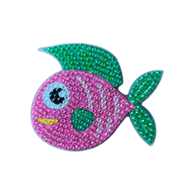 Pink/Green Fish Magnet