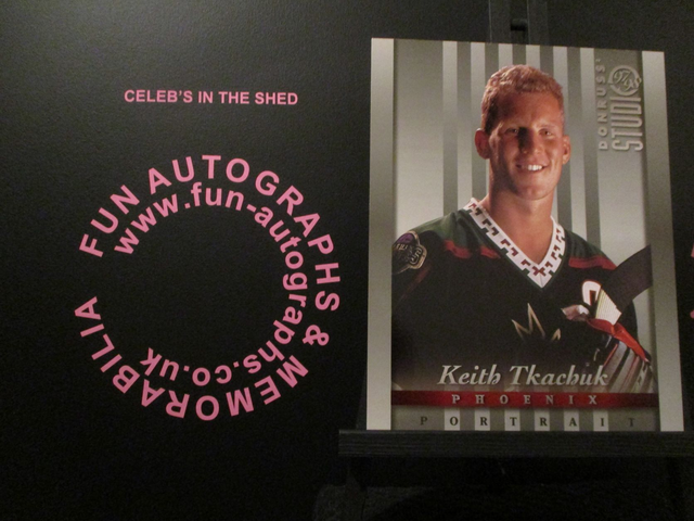 Keith Tkachuk - NFL 1997 Donruss Studio Ice Hockey Original 10x8 Trading Card #8 (A)