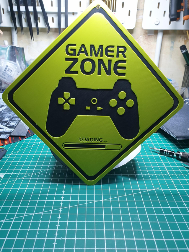 Plaque déco gamer zone