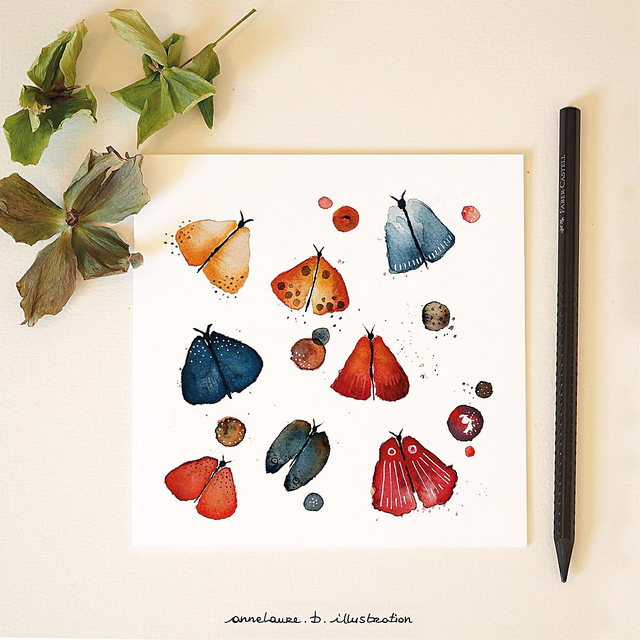 Carte &quot;Papillons&quot;