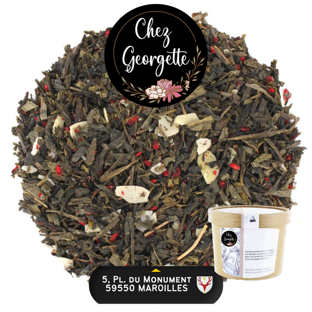 MACARON FRAMBOISE - Pot de 25 infusettes