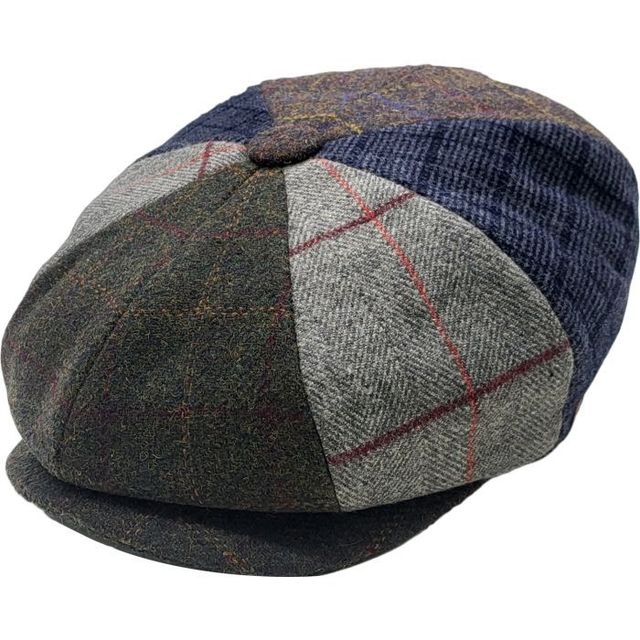 Wool Patchwork Newsboy Caps