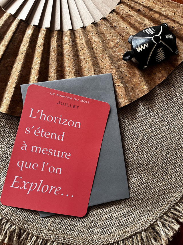 Carte de vœux &quot;Mantra&quot; juillet