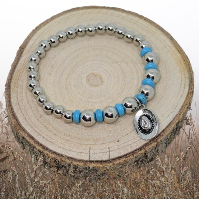 "Cowboy" - Bracelet en  turquénite - BB-017