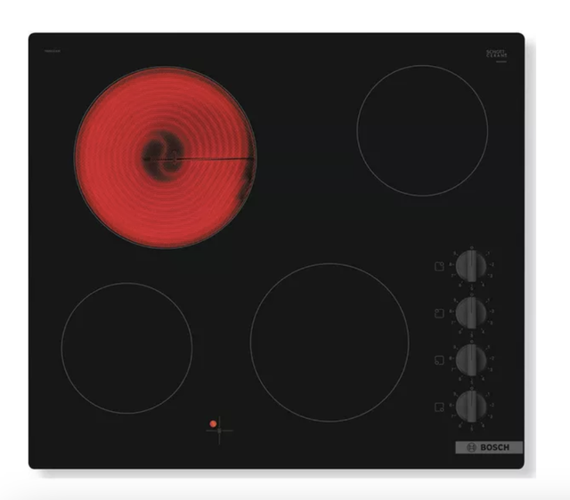 BOSCH Series 2 PKE611CA3E 59 cm Electric Ceramic Hob – Black 