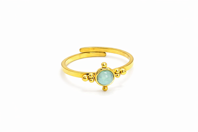 Bague « Brig » en Amazonite 