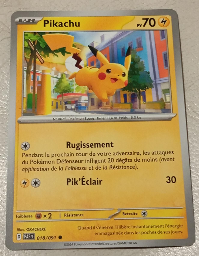 Carte pokémon Pikachu