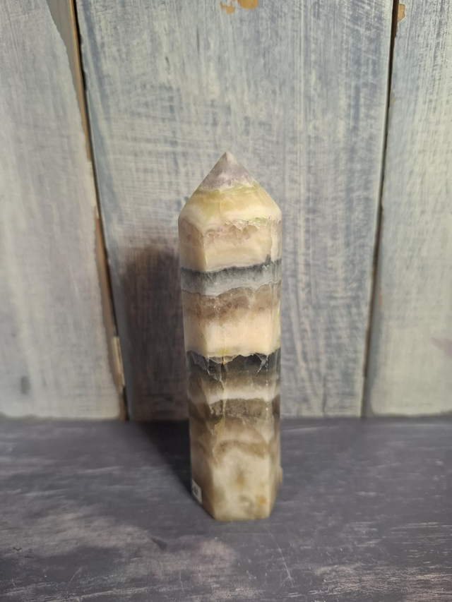 Blue Fluorite/Agate Tower