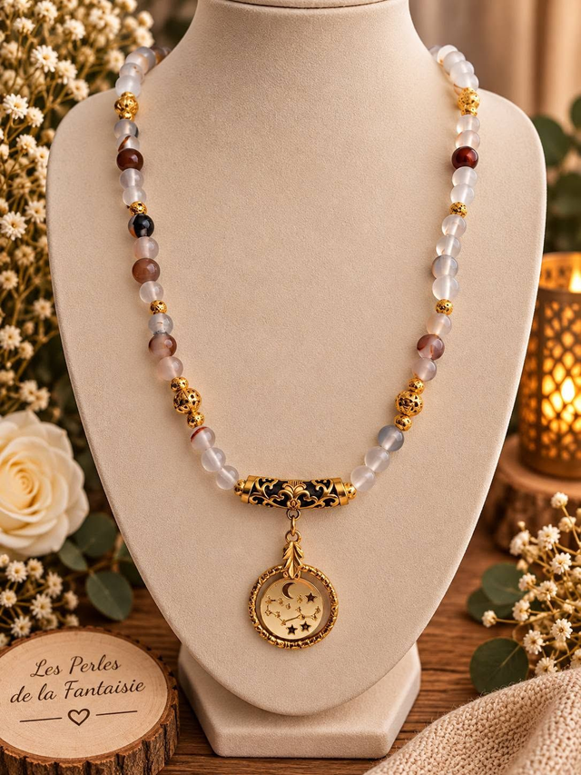 Collier en pierres naturelles – Signe astrologique