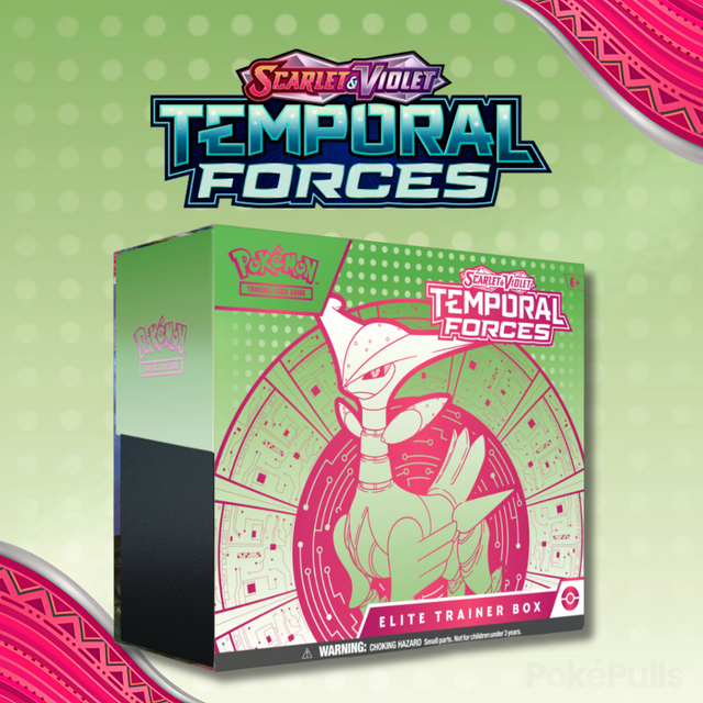 Pokémon TCG: SV5 - Temporal Forces ETB (Iron Leaves)
