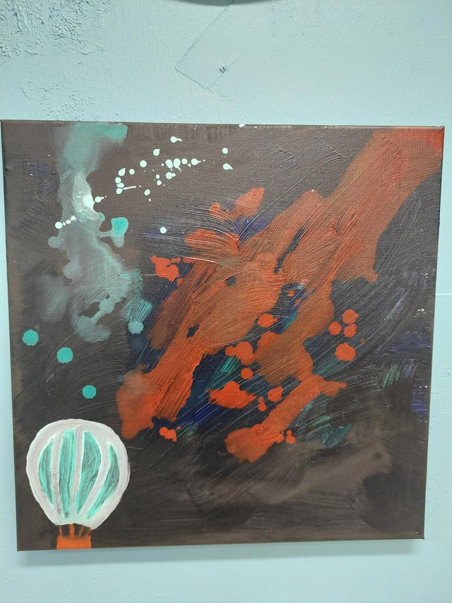 Vaikeuksista voittoon, 40x40cm 