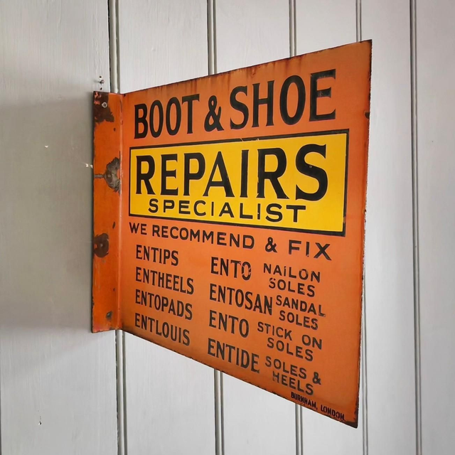 Antique Cobblers Flange Trade Sign