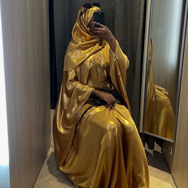 Gold Glimmer Abaya 