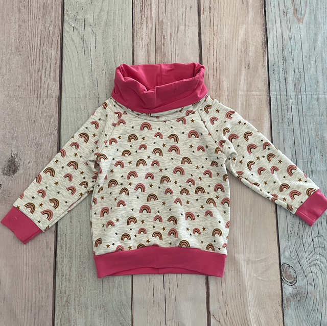 Pullover, Regenbogen, Größe 98