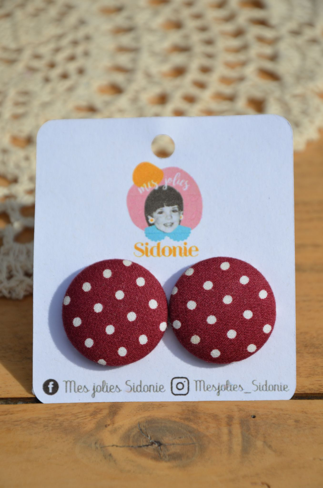 Sidonie bordeaux pois