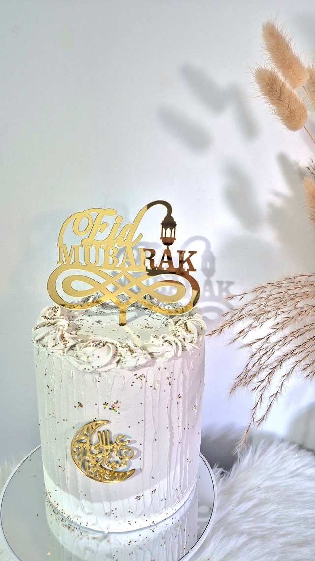 Cake topper Eid mubarak
