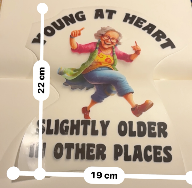 Young at heart Ready to press DTF print