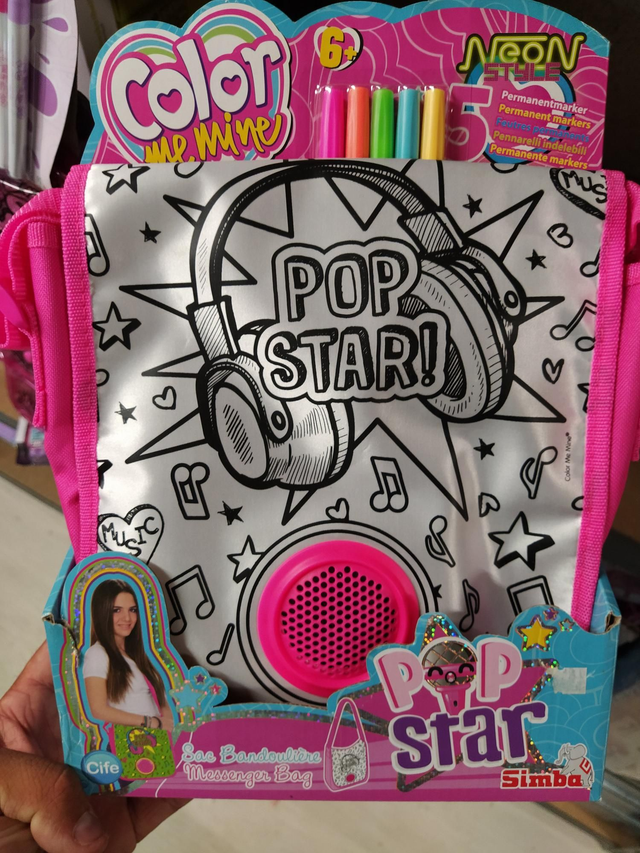 SAC POPSTAR A PERSONNALISER AVEC ENCEINTE INTÉGRÉE