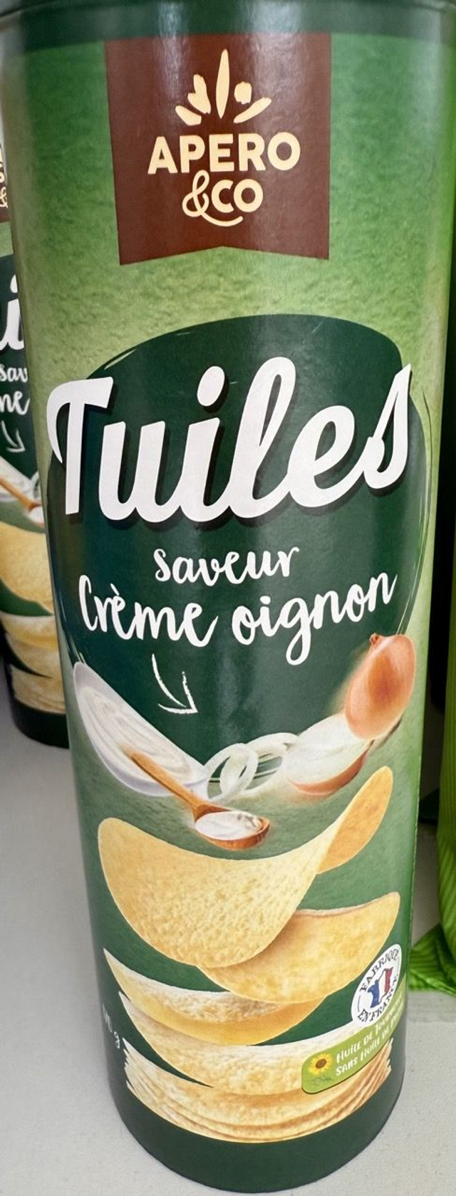 tuiles saveur crème oignon