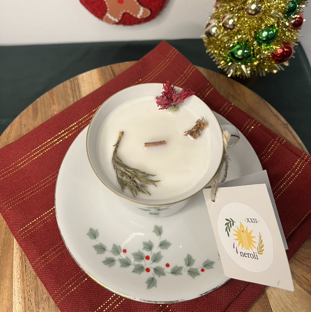 Bougie Madeleine Gourmande - Noël d’Houx