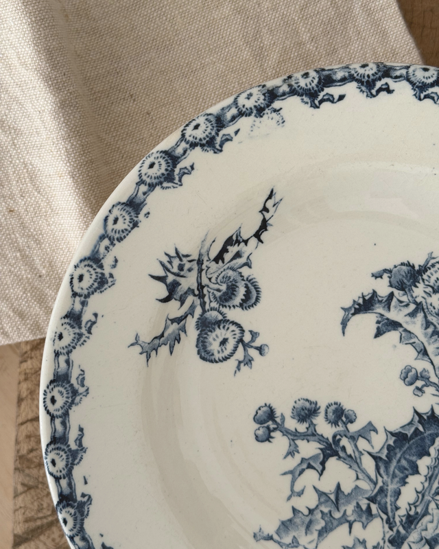 Assiettes Gien Chardons creuses (x6)