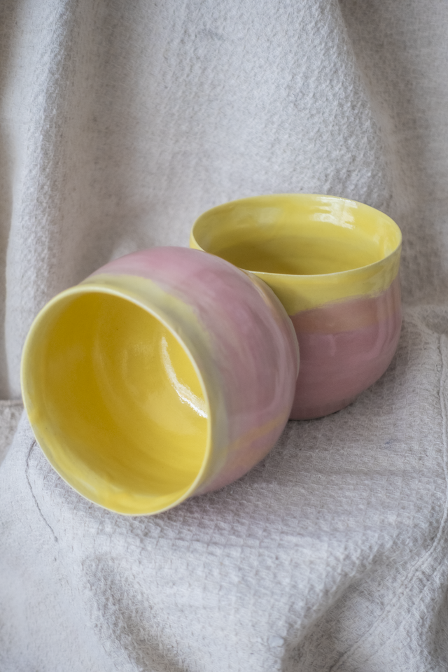 Pink/Yellow Cups