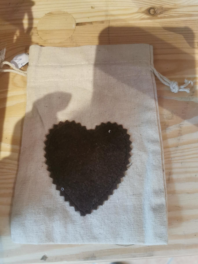 S�ckchen Baumwolle Herz 15x10