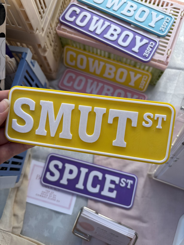 Bookcase Signs | SMUT ST
