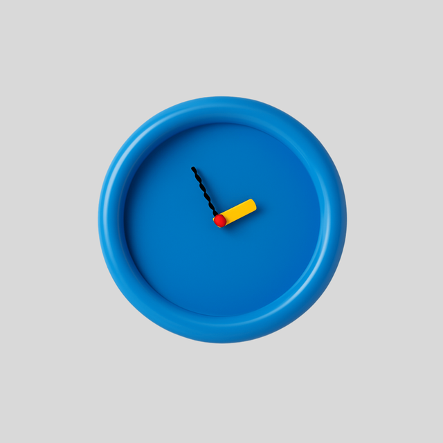 Horloge murale style Memphis 