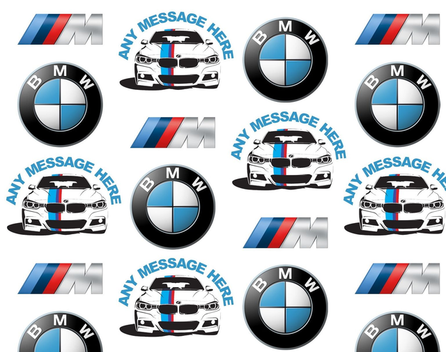 BMW Personalised Car Gift Wrap Wrapping Paper