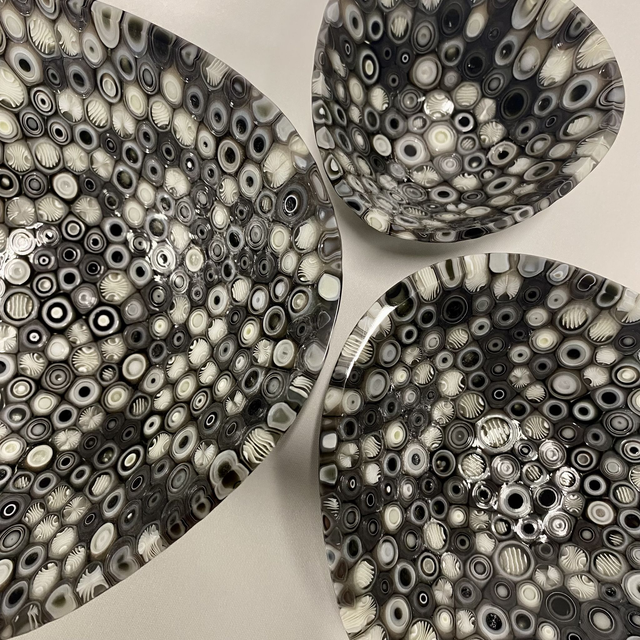 ‘In the Grey’ – Handcrafted Murrine Glass Art Series