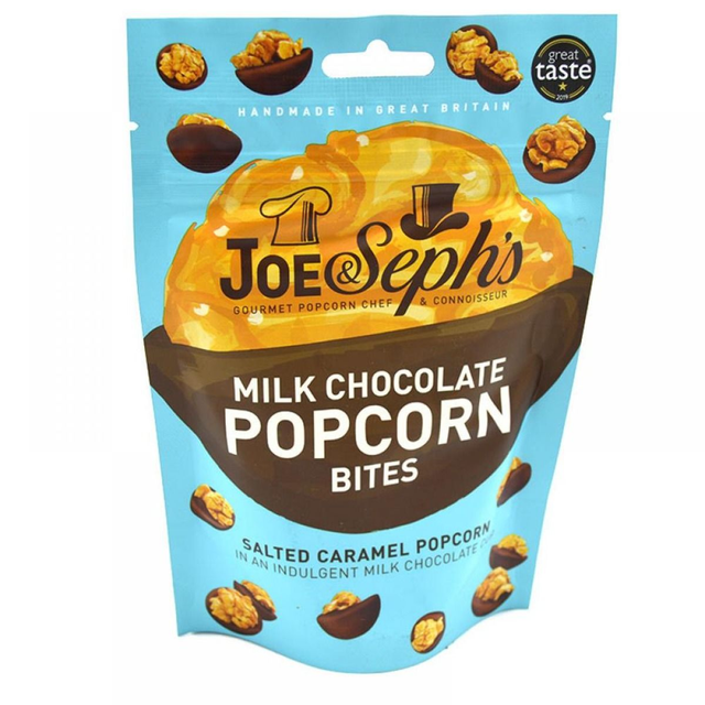Joe &amp; Seph's Milk Chocolate Popcorn Bites 63g