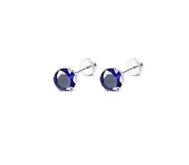 Dark Blue Mini Comfort Back Studs