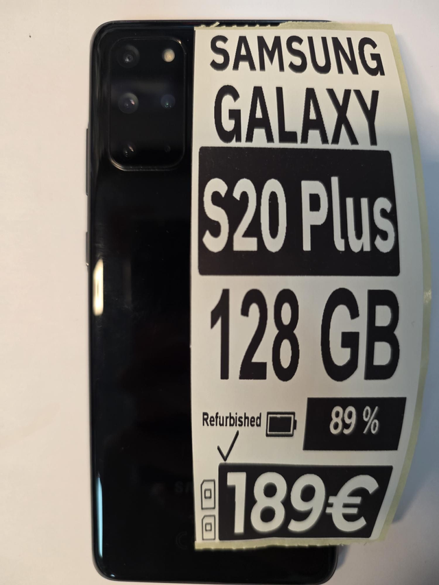 📱 Samsung Galaxy – S20 Plus – 128 GB – Schwarz