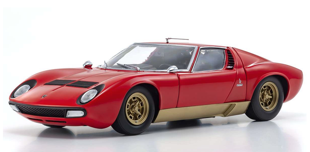 Lamborghini Miura P400SV Rot / Gold Kyosho 1:18