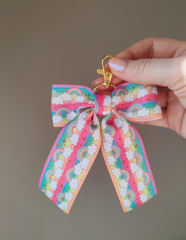 Rainbow bag charm/Keychain 