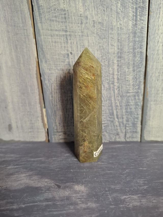 Green Rutilated Quartz Tower 