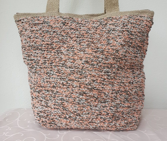 Tasche mittel apricot, grau