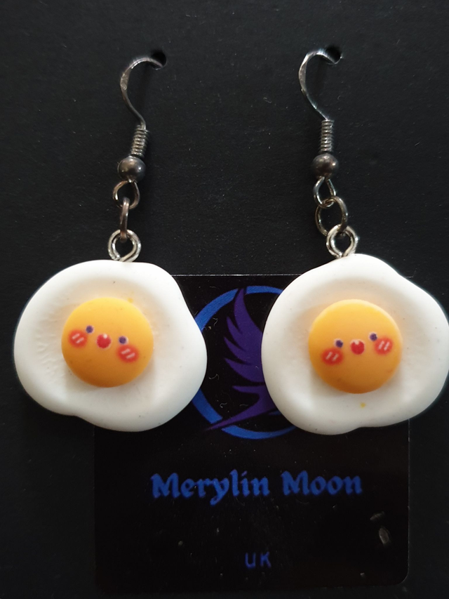 Fried Egg Earrings