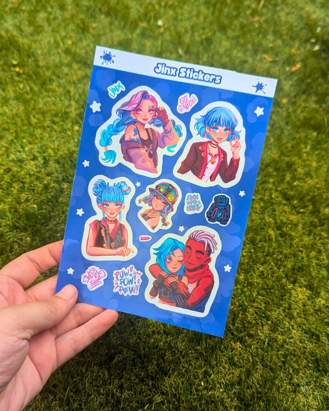 STICKERS SHEET - Jinx