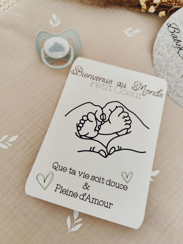 Carte " Bienvenue au monde "