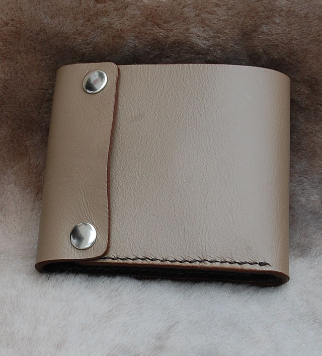 Portefeuille pliant en cuir homme 