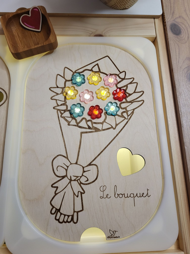 Le bouquet de fleurs lumineux