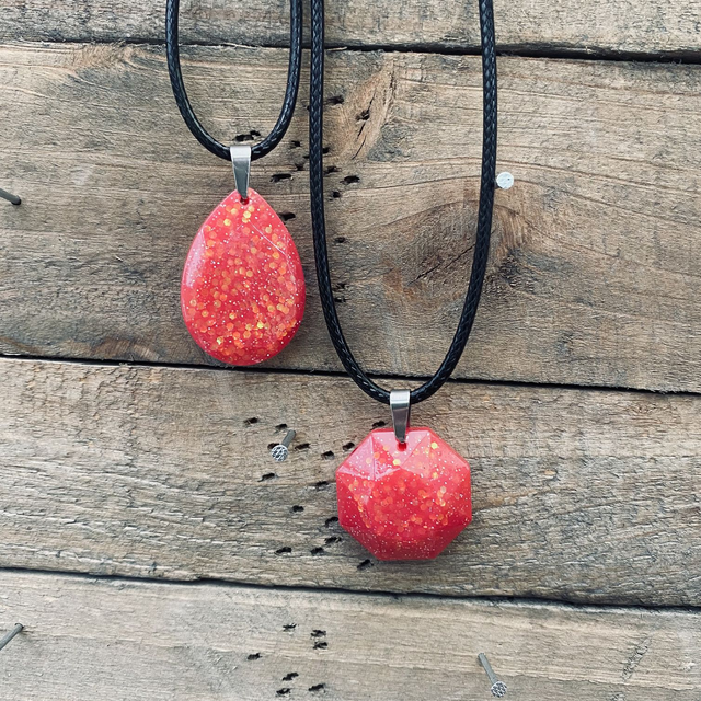 Collier Lacet Glitter Pink Lady