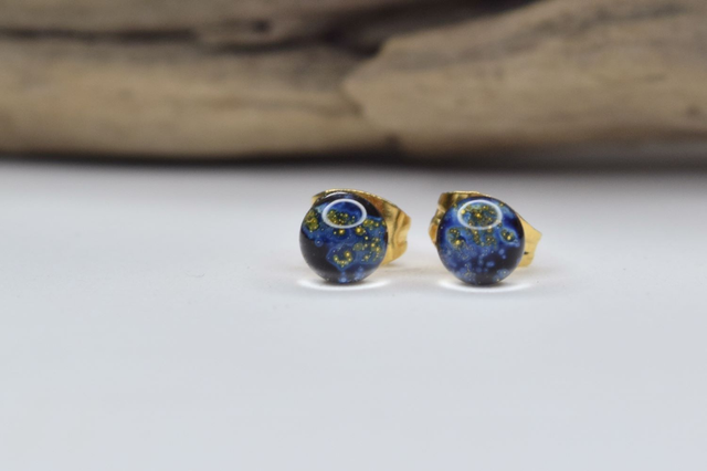 PUCES VOIE LACTÉE MONTURE INOX DORÉ (PVL04)