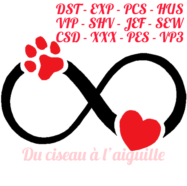 fichier broderie infini - Cadre 10x10 / 12 Formats