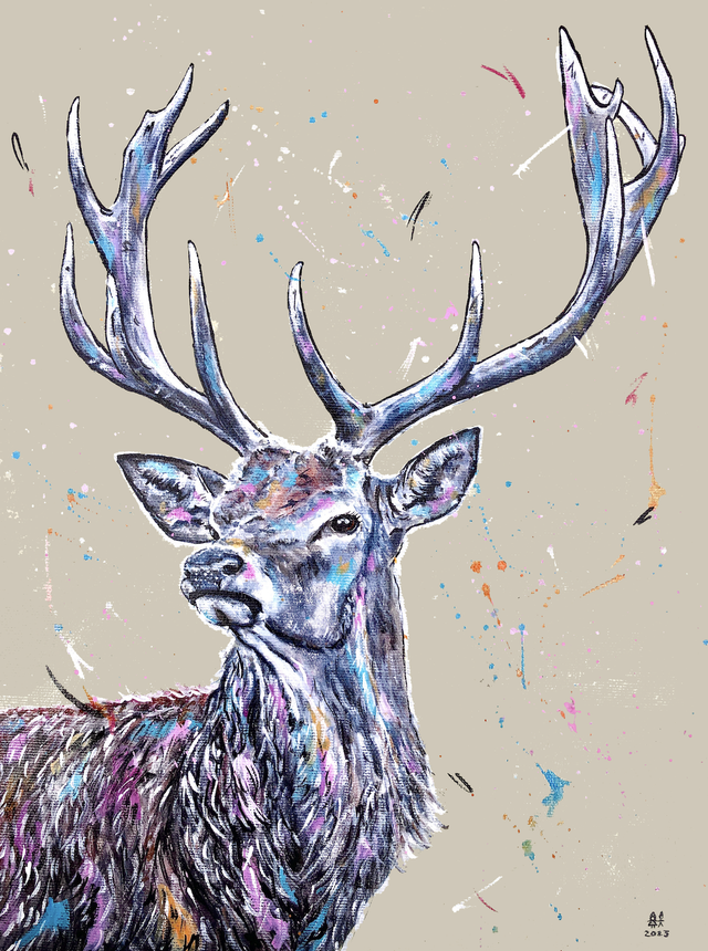 X4 Prints - Bairrfhionn, An Damh Mór (the great stag) 8"x10" (£7.50 per unit)