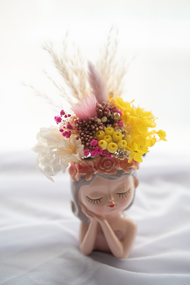 Mini poupée fleurie